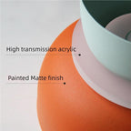 Glarefusion Nordic Simple Macaron Lampada a Sospensione in Acrilico