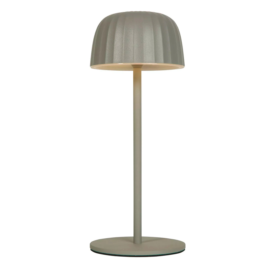 Lampada da Tavolo LED Ricaricabile da Esterno Ezra Grey