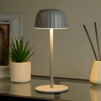 Lampada da Tavolo LED Ricaricabile da Esterno Ezra Grey