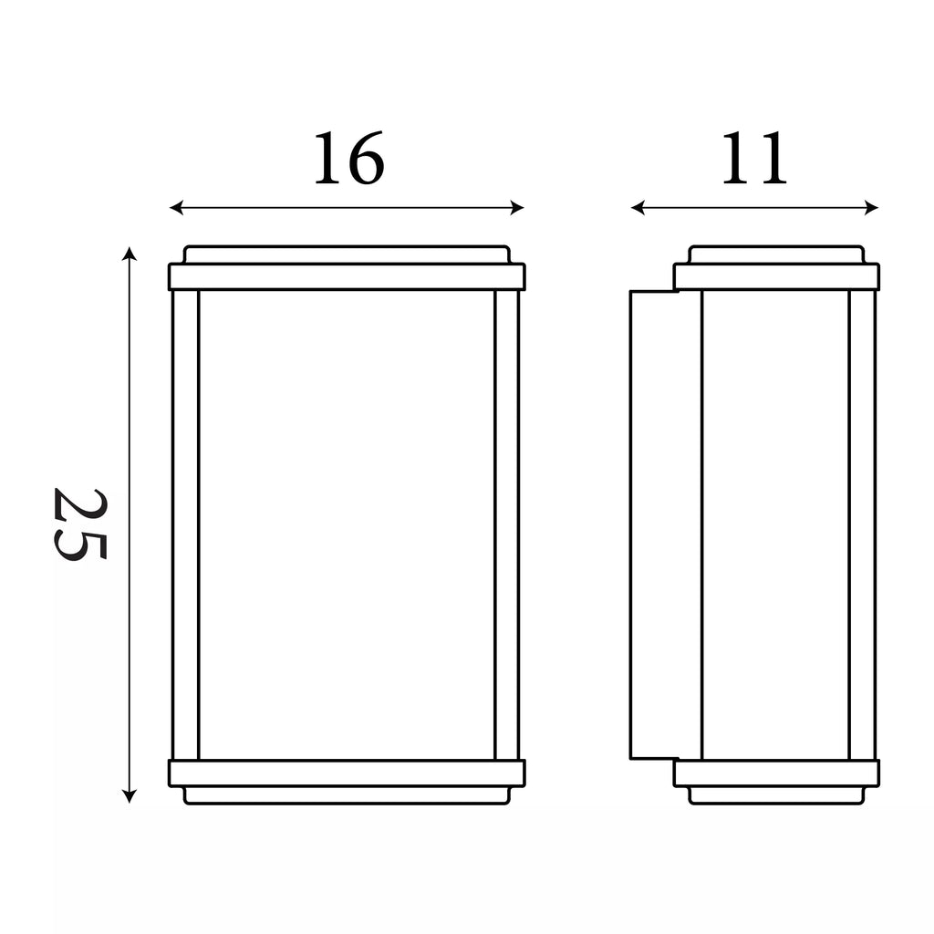 Lanterna da Parete/Portico Esterno 1 Luce Ottone Antico
