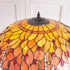 Lampada da terra Tiffany Flame Dragonfly di Interiors 1900