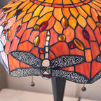 Lampada da Tavolo Tiffany Flame Dragonfly di Interiors 1900