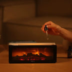 FlameMist – Umidificatore Aromaterapico con Effetto Fiamma e Luce LED