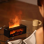 FlameMist – Umidificatore Aromaterapico con Effetto Fiamma e Luce LED