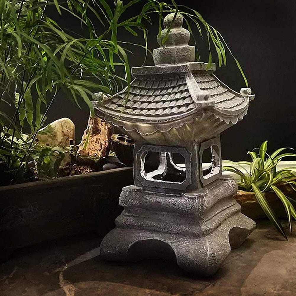 ZenLight - Lanterna ispirata al Giappone con energia solare per un'illuminazione esterna serena