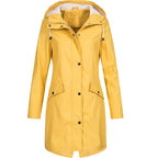 Giacca da Donna Impermeabile con Cappuccio – Giacca Autunnale Impermeabile