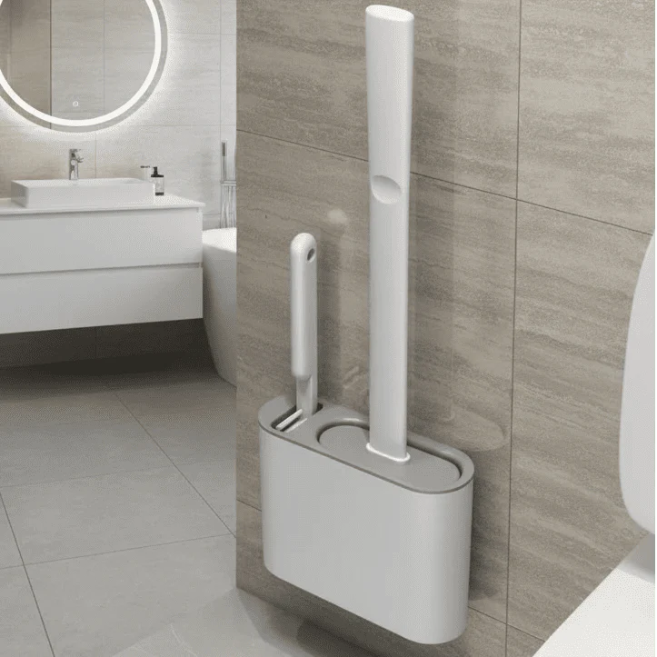 GERMFREE LOO – Spazzola per WC in silicone con supporto per una pulizia igienica