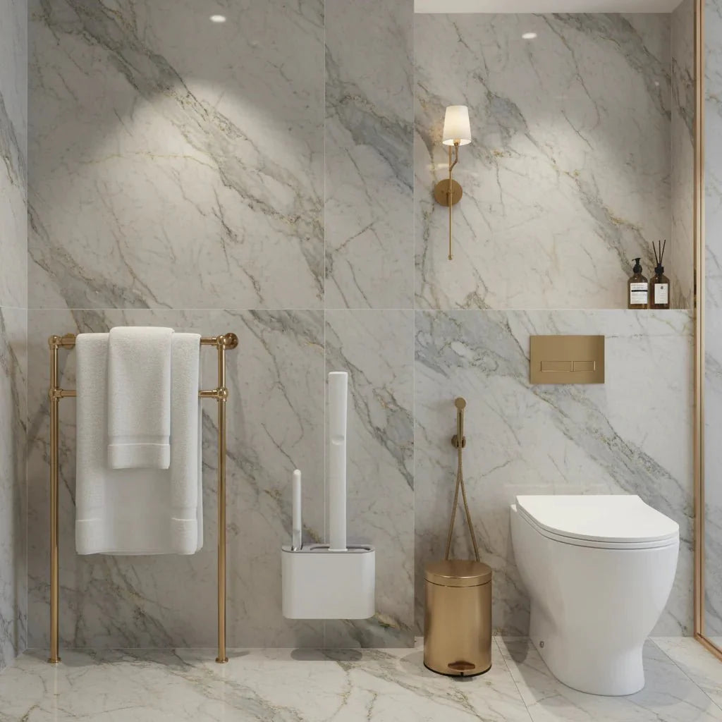 GERMFREE LOO – Spazzola per WC in silicone con supporto per una pulizia igienica