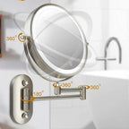 Lampada a Specchio LED GLAMLITE – Ingrandimento 5x e Illuminazione Regolabile per una Bellezza Precisa