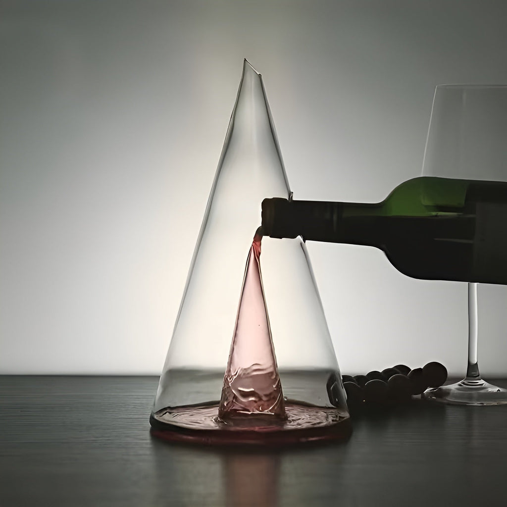 Decantatore in Vetro – Elegante Aeratore per Vino per un Gusto Pieno | Perfetto per Casa & Ospiti