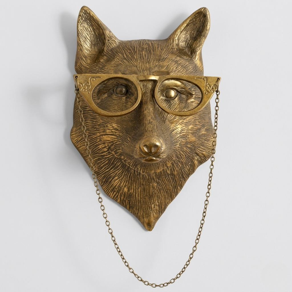 Decorazione da Parete Testa di Animale Design Artistico Vintage