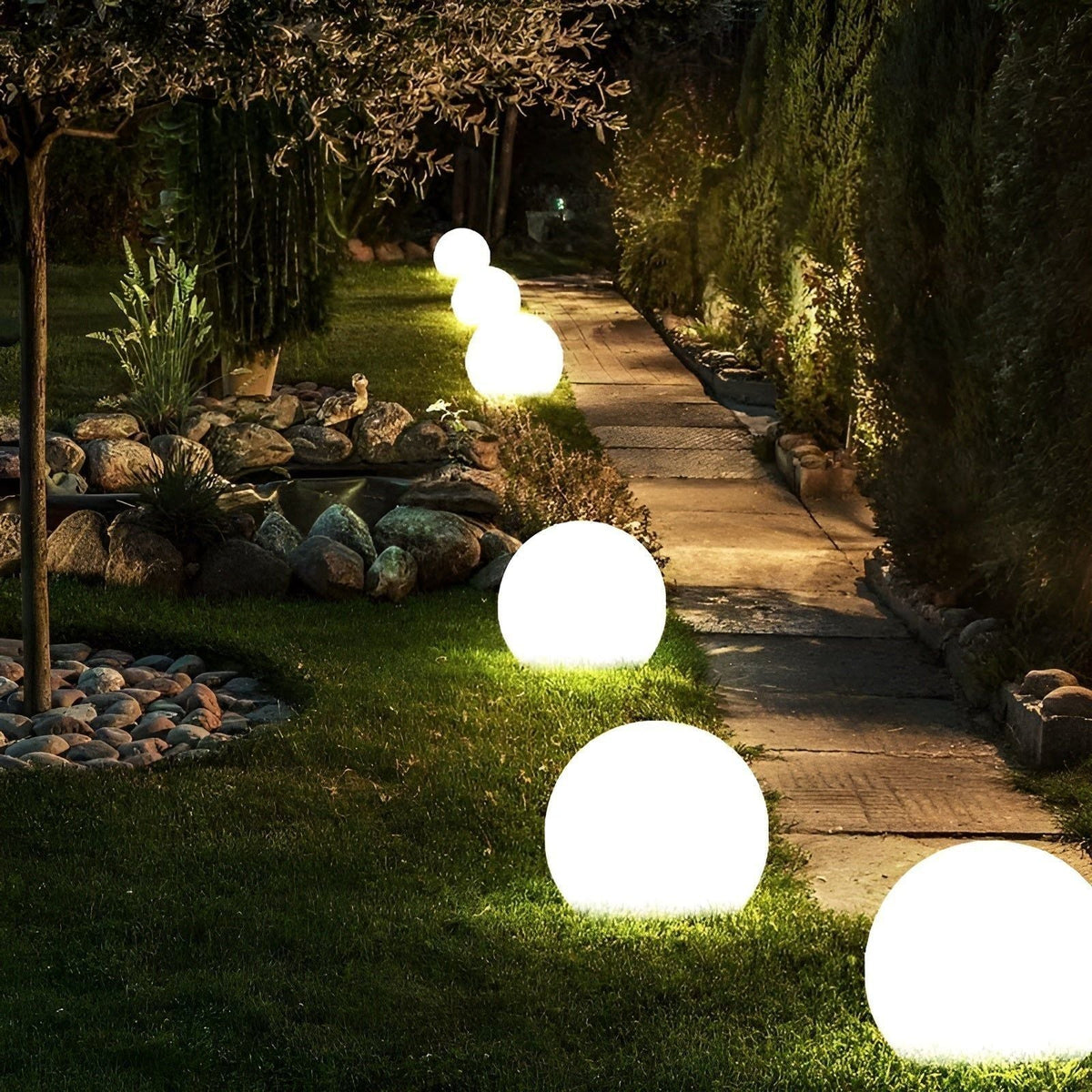 GlowBall Light - Lampada da Giardino LED Impermeabile e Cambiamento Colore