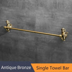 Set di Accessori per Bagno in Oro: Anello per Asciugamani e Porta Carta