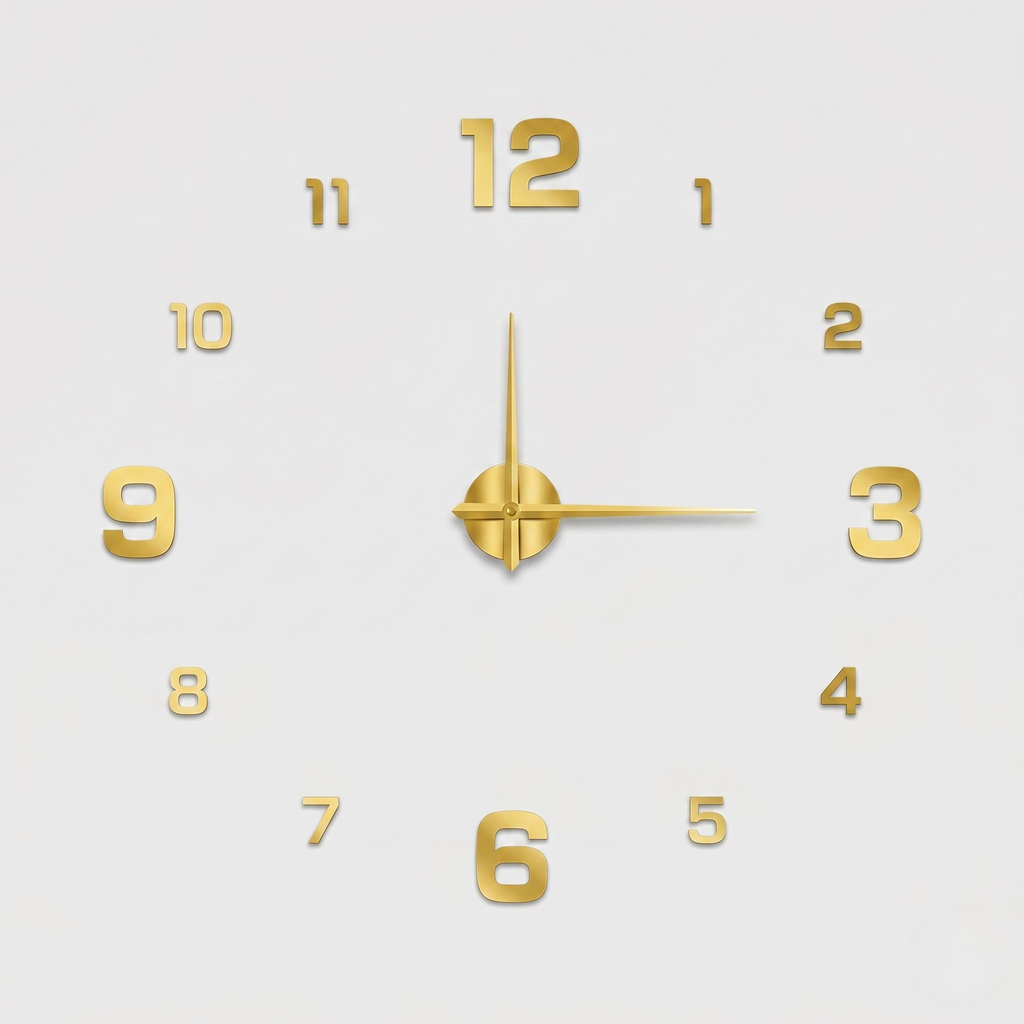 Orologio da Parete 3D Decorativo Design Moderno per Soggiorno