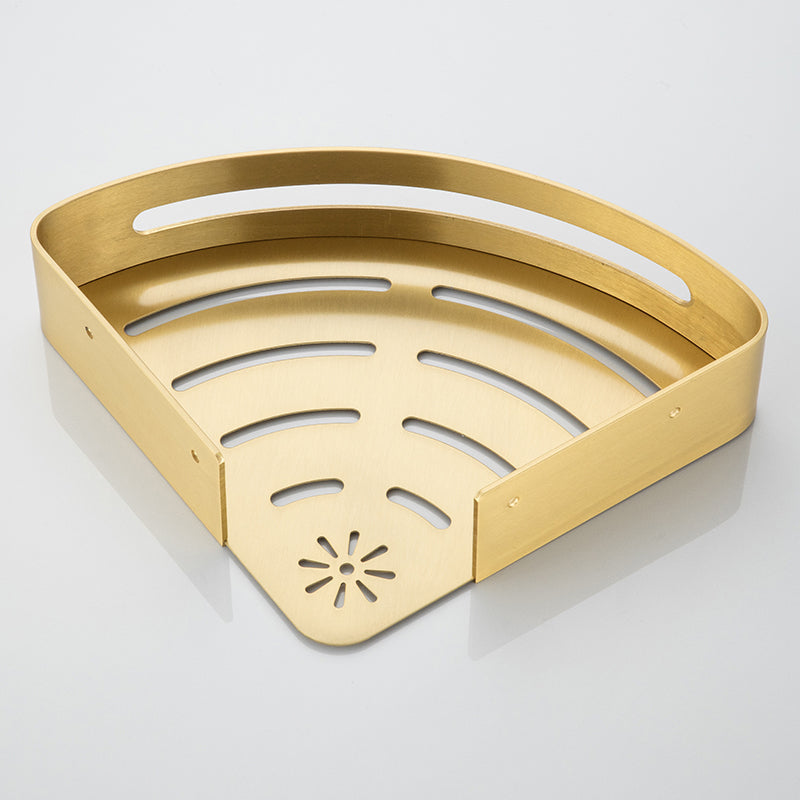 Ripiano Angolare in Oro per Bagno - Mensole per Riporre Asciugamani a Forma di Triangolo