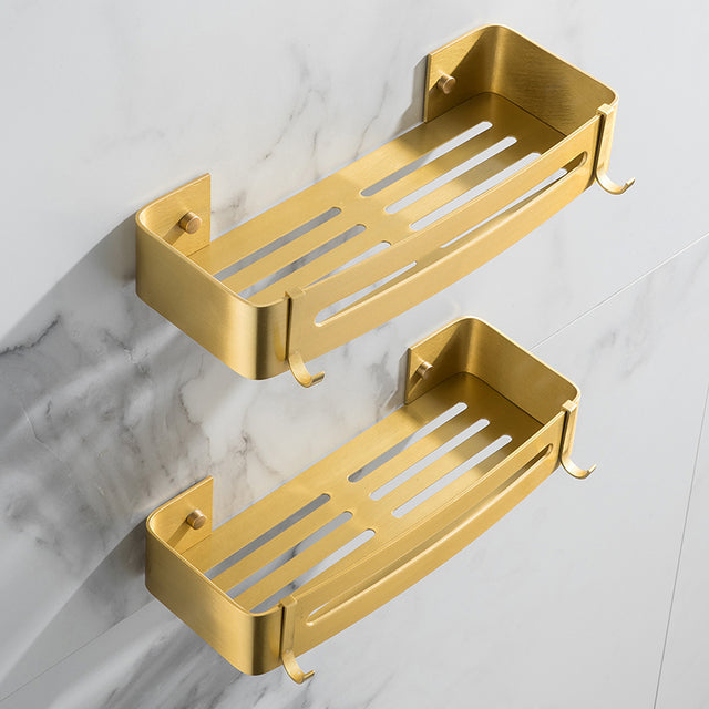 Ripiano Angolare in Oro per Bagno - Mensole per Riporre Asciugamani a Forma di Triangolo