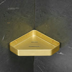 Ripiano Angolare in Oro per Bagno - Mensole per Riporre Asciugamani a Forma di Triangolo
