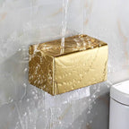 Accessorio da Bagno in Acciaio Inossidabile Oro per Scatola di Carta Igienica