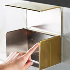Accessorio da Bagno in Acciaio Inossidabile Oro per Scatola di Carta Igienica