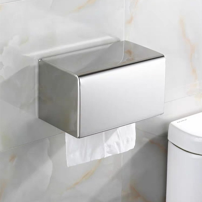 Accessorio da Bagno in Acciaio Inossidabile Oro per Scatola di Carta Igienica