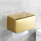 Accessorio da Bagno in Acciaio Inossidabile Oro per Scatola di Carta Igienica