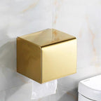 Accessorio da Bagno in Acciaio Inossidabile Oro per Scatola di Carta Igienica