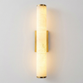 Applique LED da Parete in Marmo Moderno Lampada Minimalista in Rame per Interni