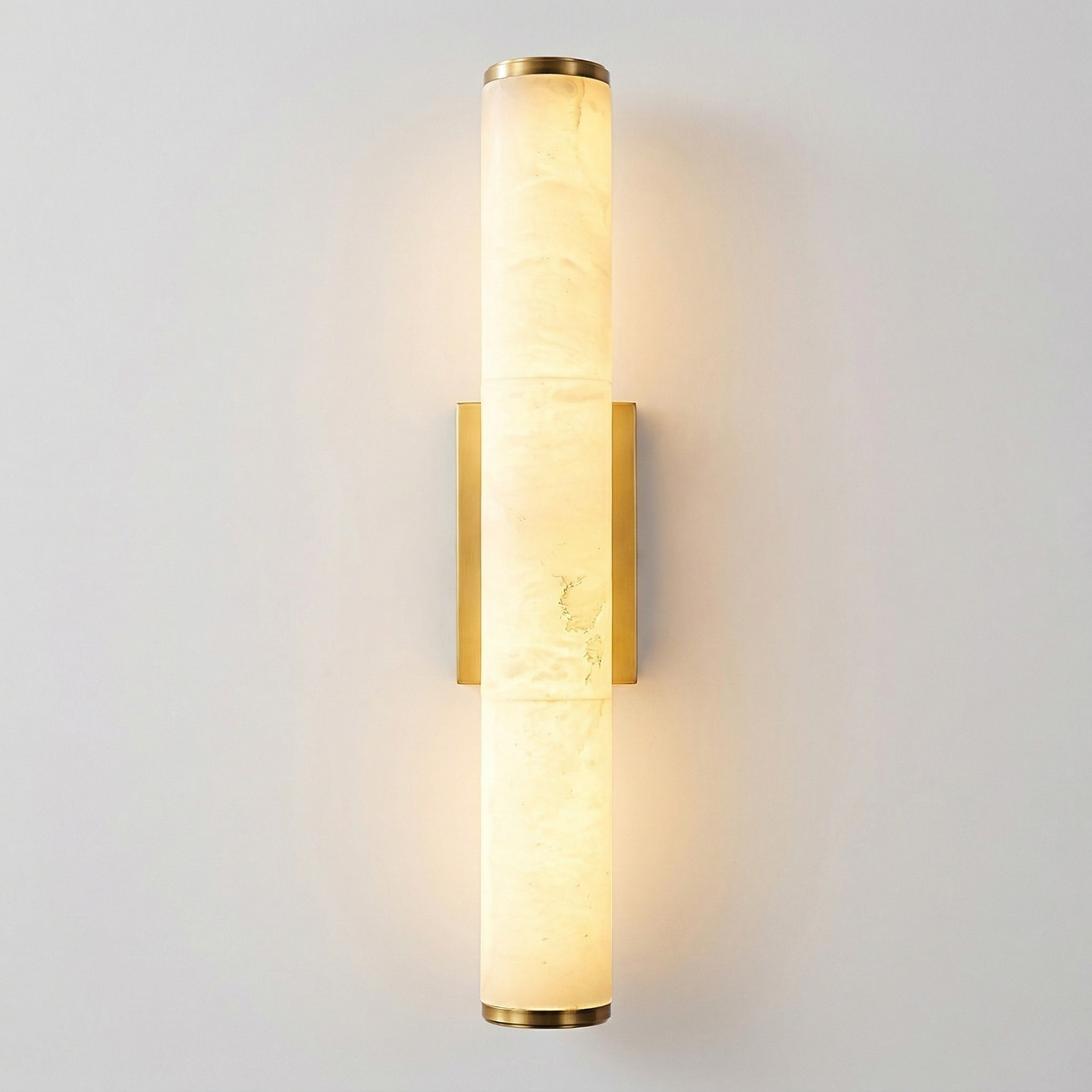 Applique LED da Parete in Marmo Moderno Lampada Minimalista in Rame per Interni