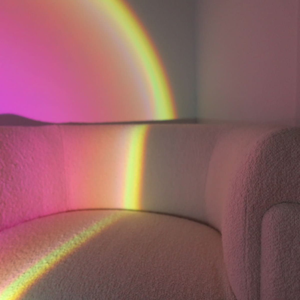 Golden Glow – Lampada Proiettore del Tramonto con 16 Colori e Testa Rotante