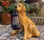 Statua di cane con illuminazione solare a LED - lumipup