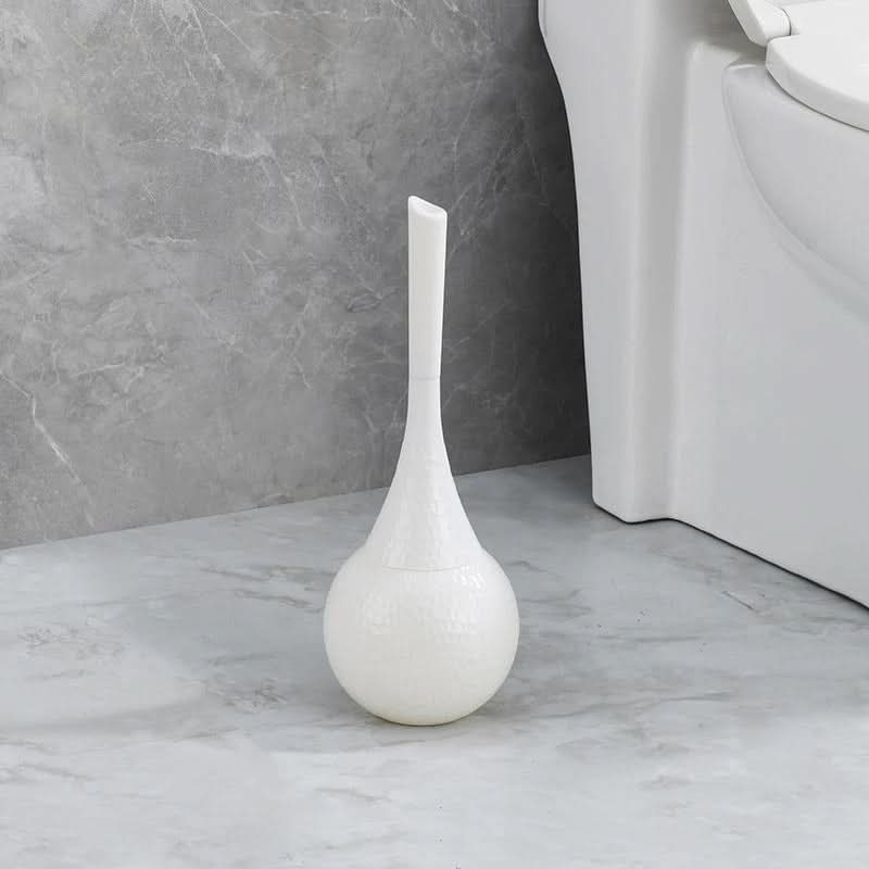 GOLDENLUXE – Spazzola per WC scolpita con design metallico elegante per bagni moderni
