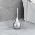 GOLDENLUXE – Spazzola per WC scolpita con design metallico elegante per bagni moderni