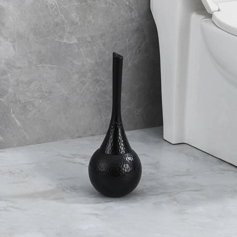 GOLDENLUXE – Spazzola per WC scolpita con design metallico elegante per bagni moderni