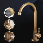 Aethel Tap – Beccuccio Alto 300 mm in Elegante Ottone Antico