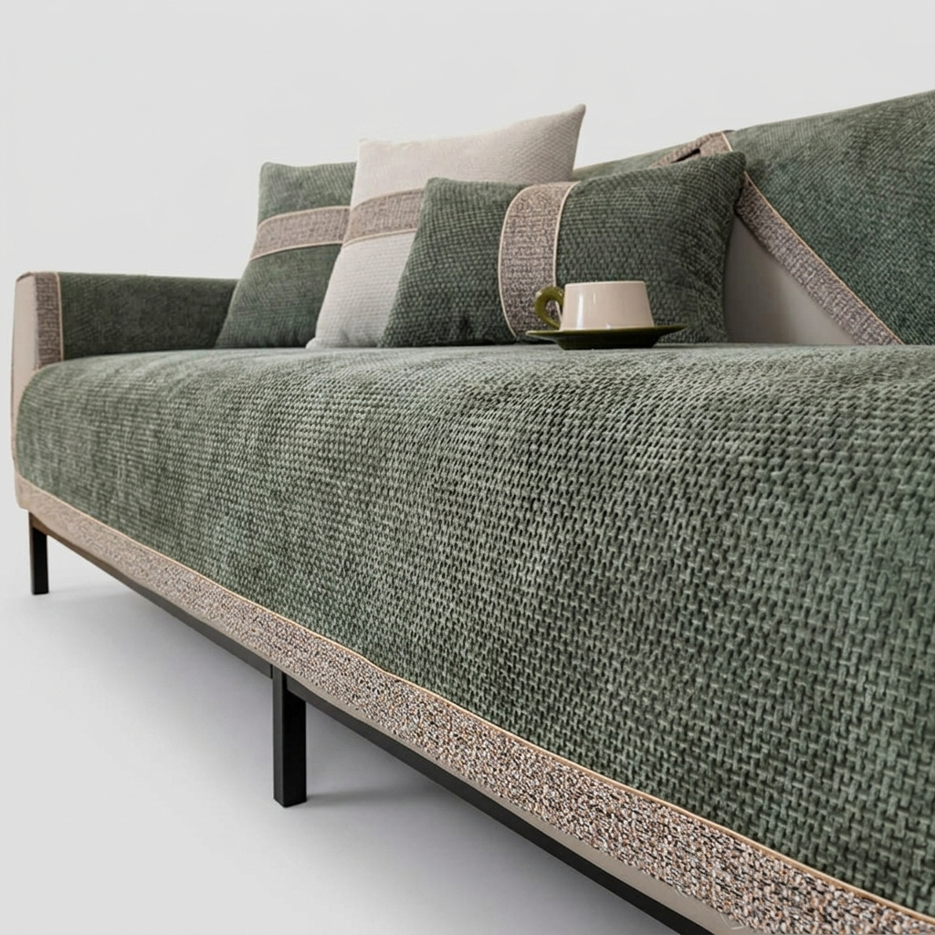 Copridivano Elasticizzato Antiscivolo Protezione Completa per Divano Design Elegante