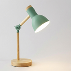 Lampada da Scrivania LED Legno Regolabile Moderna