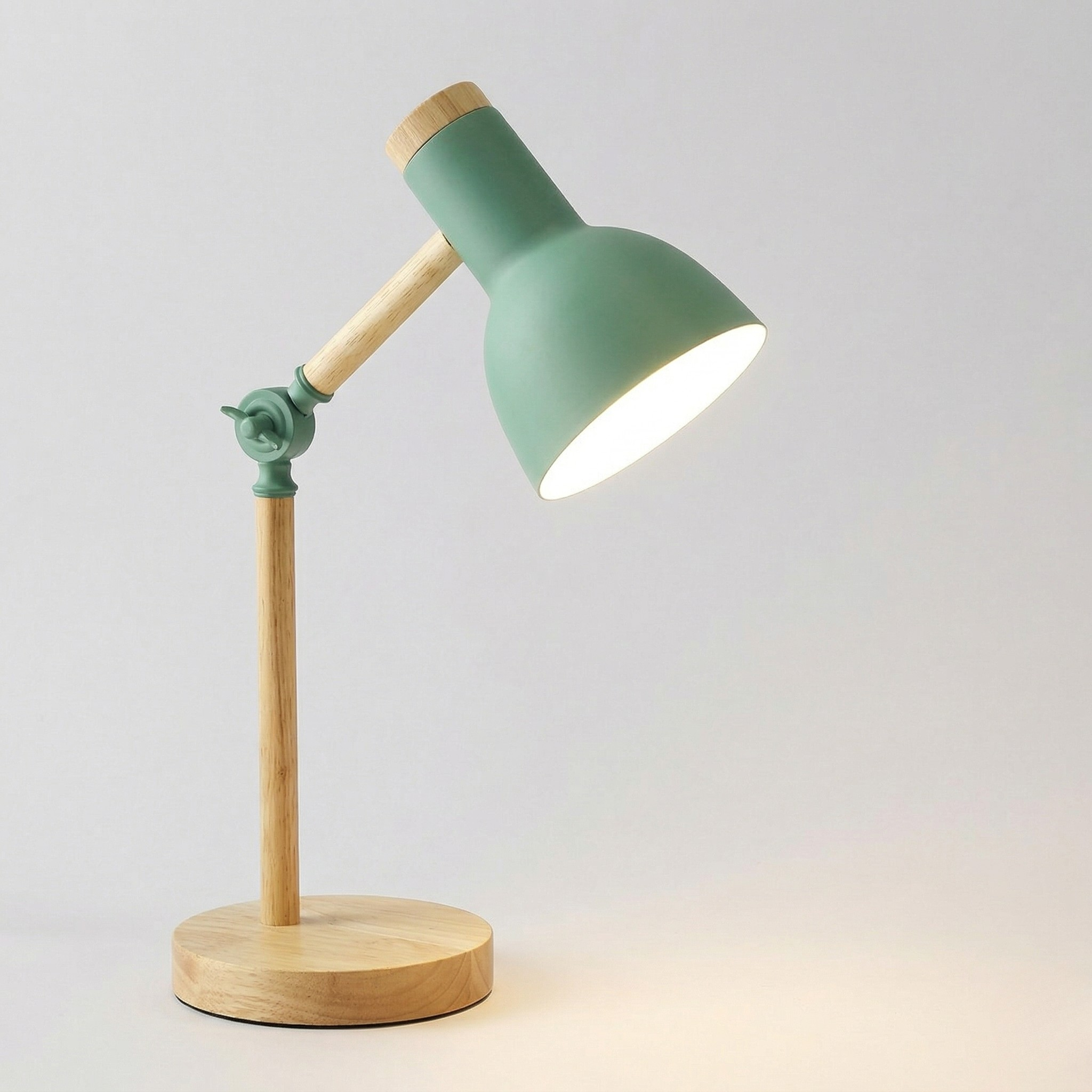 Lampada da Scrivania LED Legno Regolabile Moderna