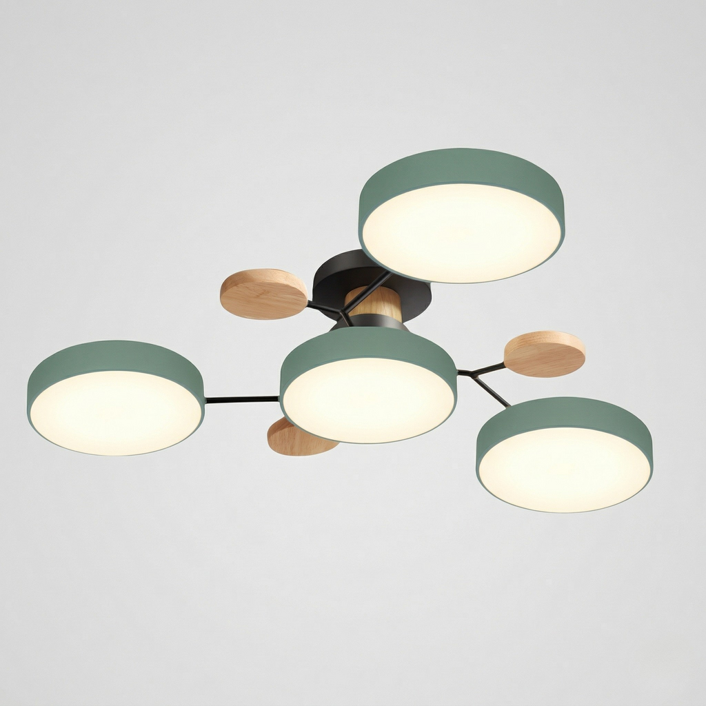 Lampada da Soffitto LED Scandinava Design Moderno Multi Luce per Soggiorno