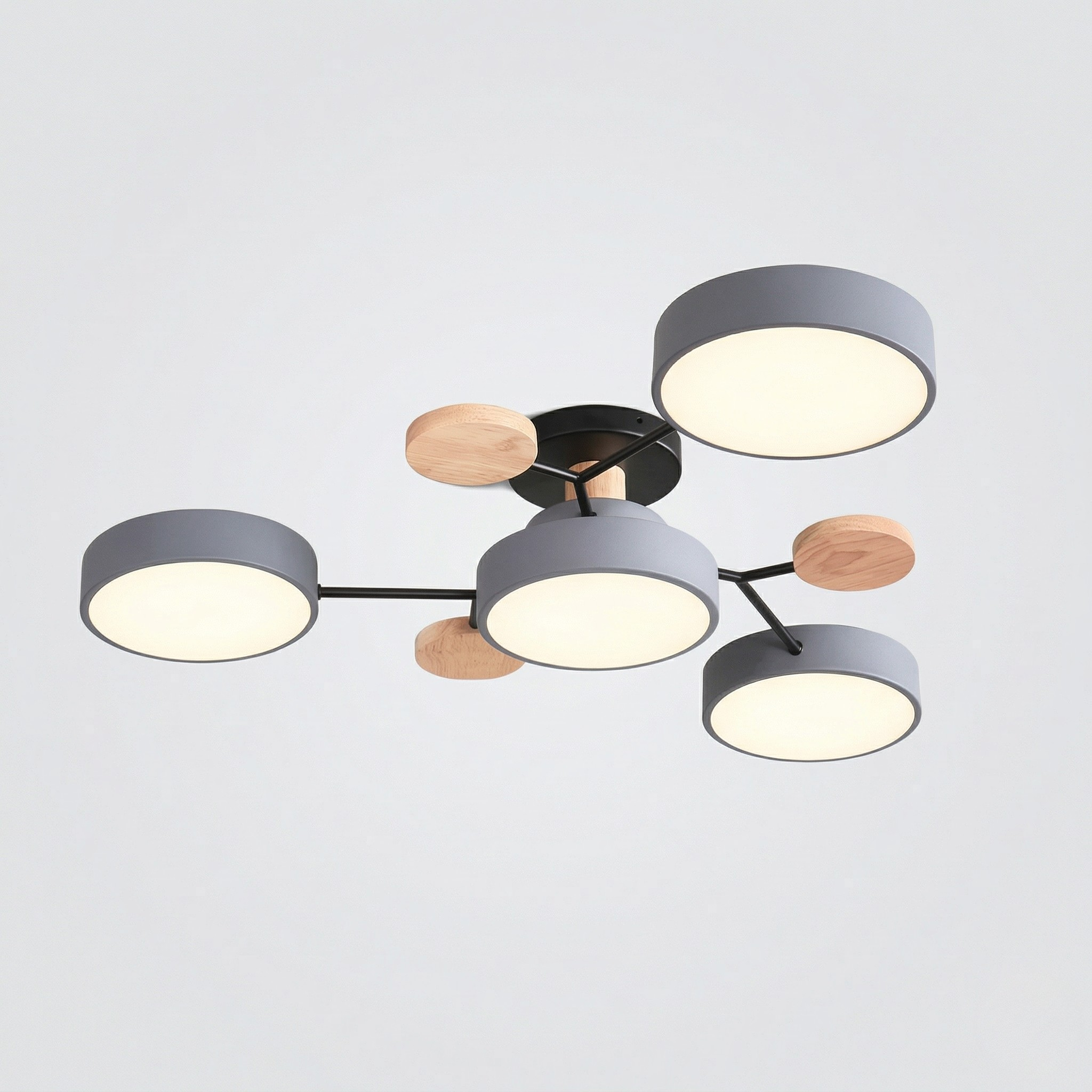 Lampada da Soffitto LED Scandinava Design Moderno Multi Luce per Soggiorno