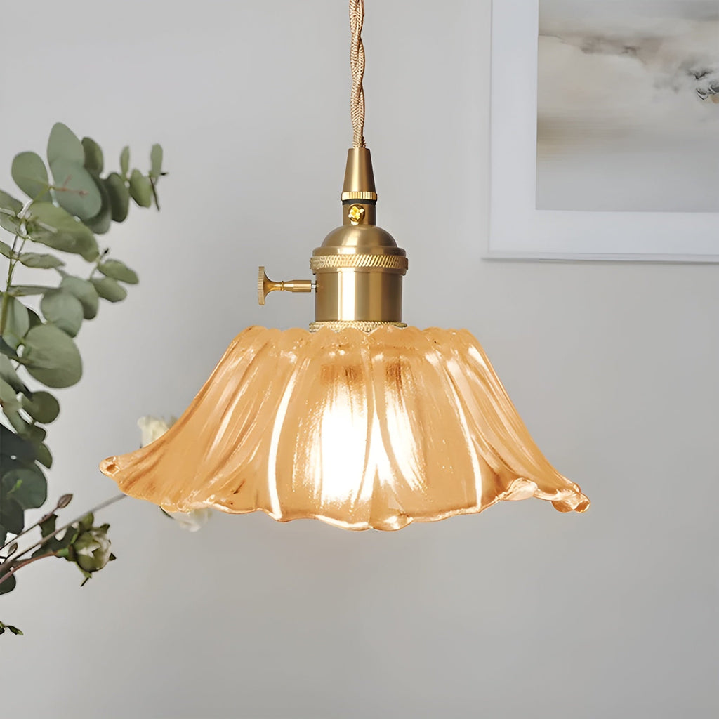 Lampada a sospensione con motivo floreale – Luce calda e design elegante | Per la tua casa