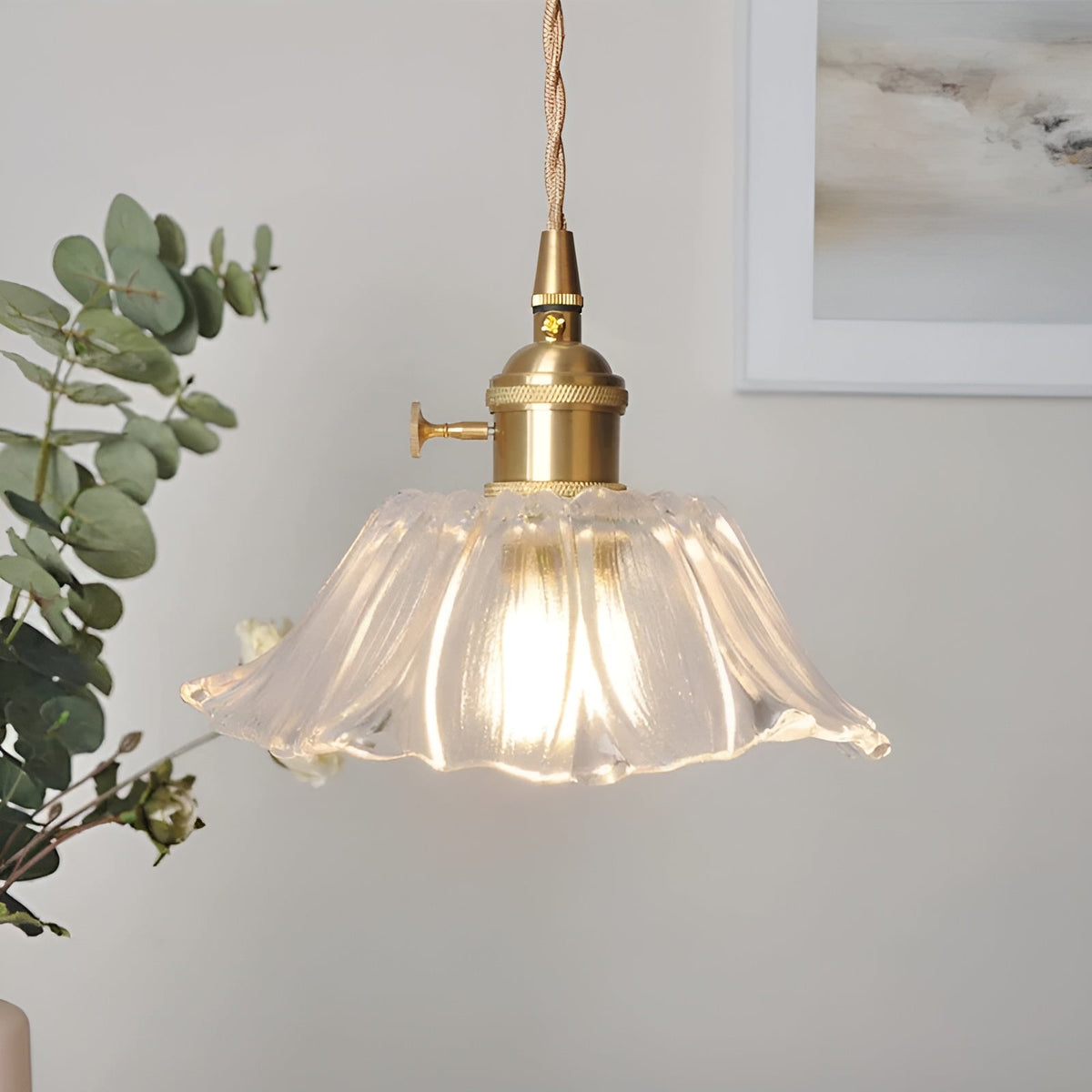 Lampada a sospensione con motivo floreale – Luce calda e design elegante | Per la tua casa