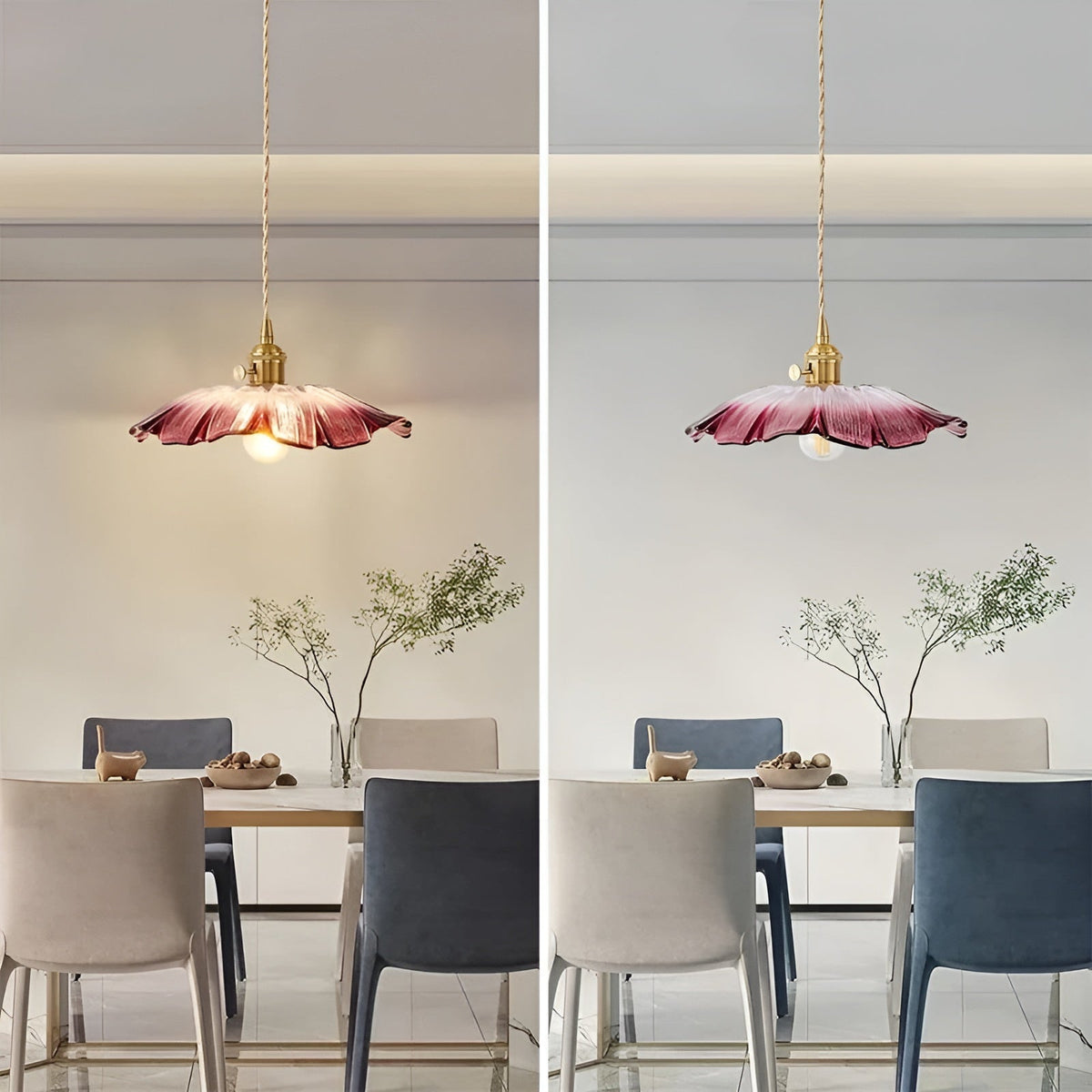 Lampada a sospensione con motivo floreale – Luce calda e design elegante | Per la tua casa