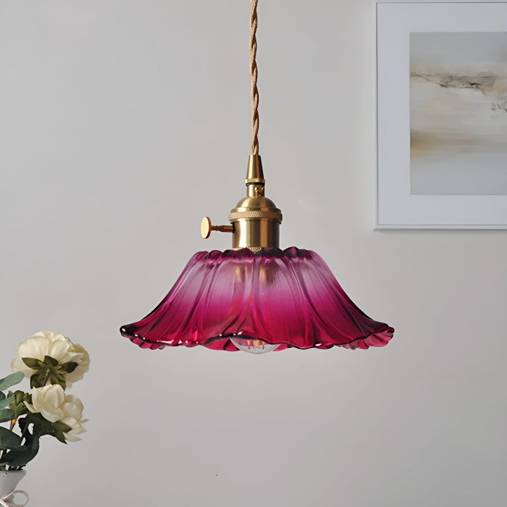 Lampada a sospensione con motivo floreale – Luce calda e design elegante | Per la tua casa