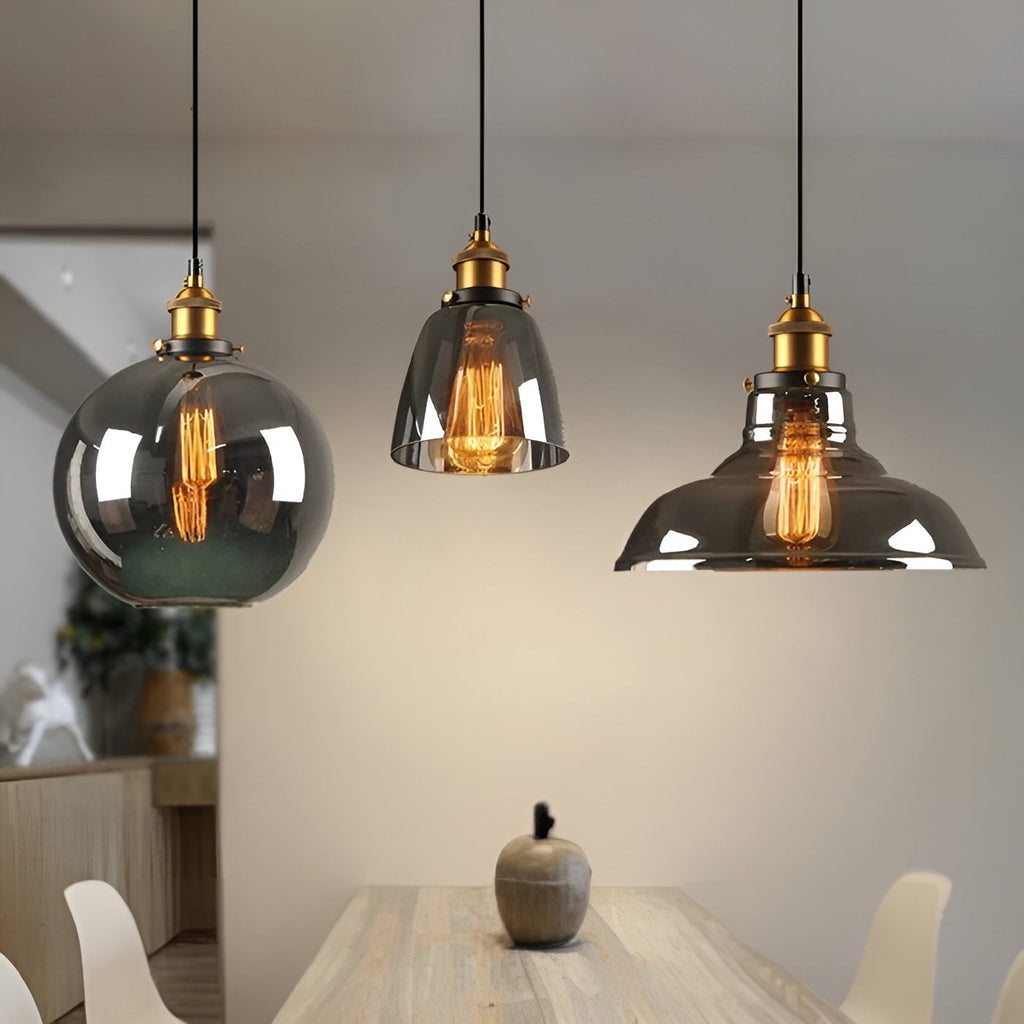 Lampada a sospensione in vetro antico – Stile vintage per un'illuminazione elegante