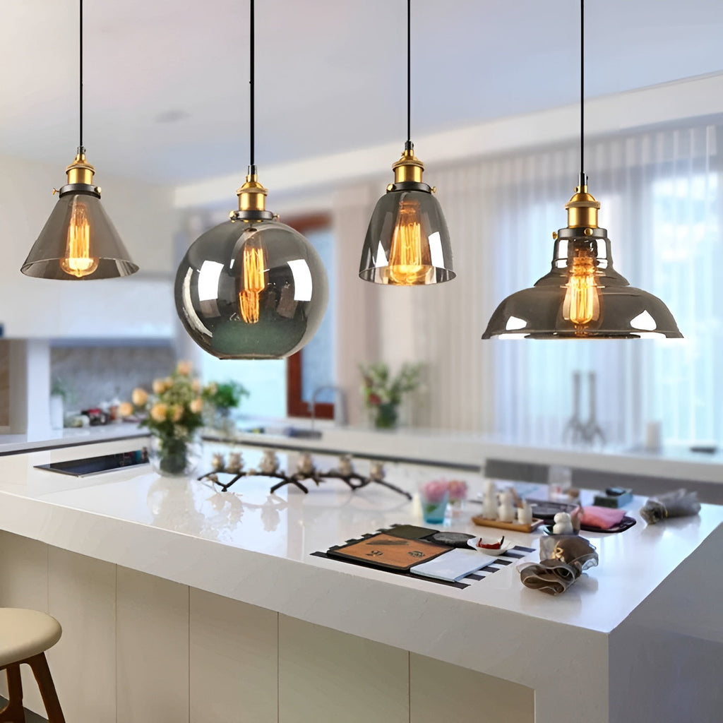 Lampada a sospensione in vetro antico – Stile vintage per un'illuminazione elegante