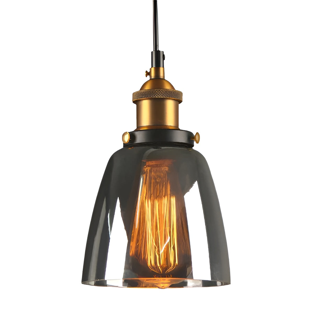 Lampada a sospensione in vetro antico – Stile vintage per un'illuminazione elegante
