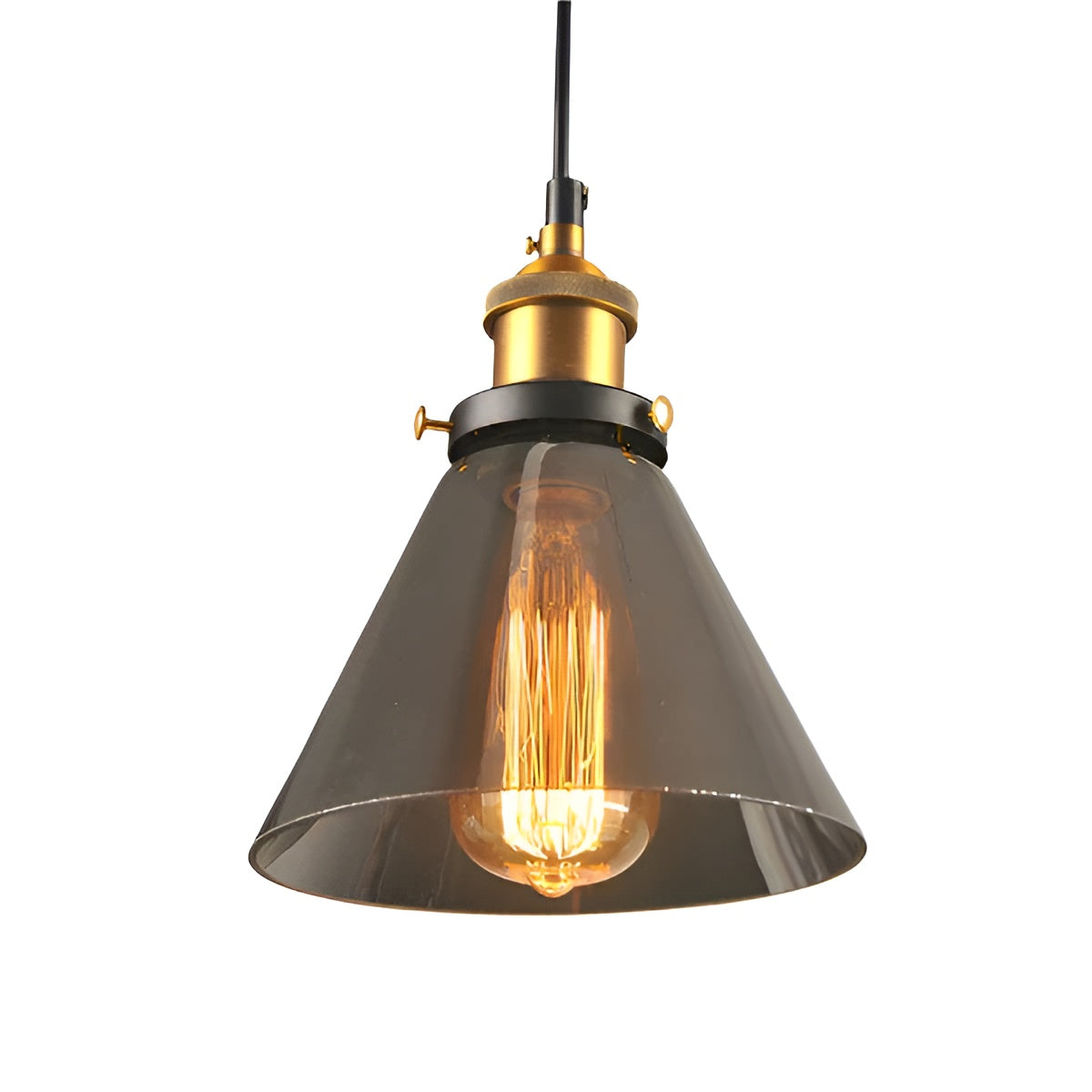 Lampada a sospensione in vetro antico – Stile vintage per un'illuminazione elegante