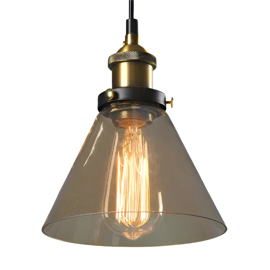 Lampada a sospensione in vetro antico – Stile vintage per un'illuminazione elegante