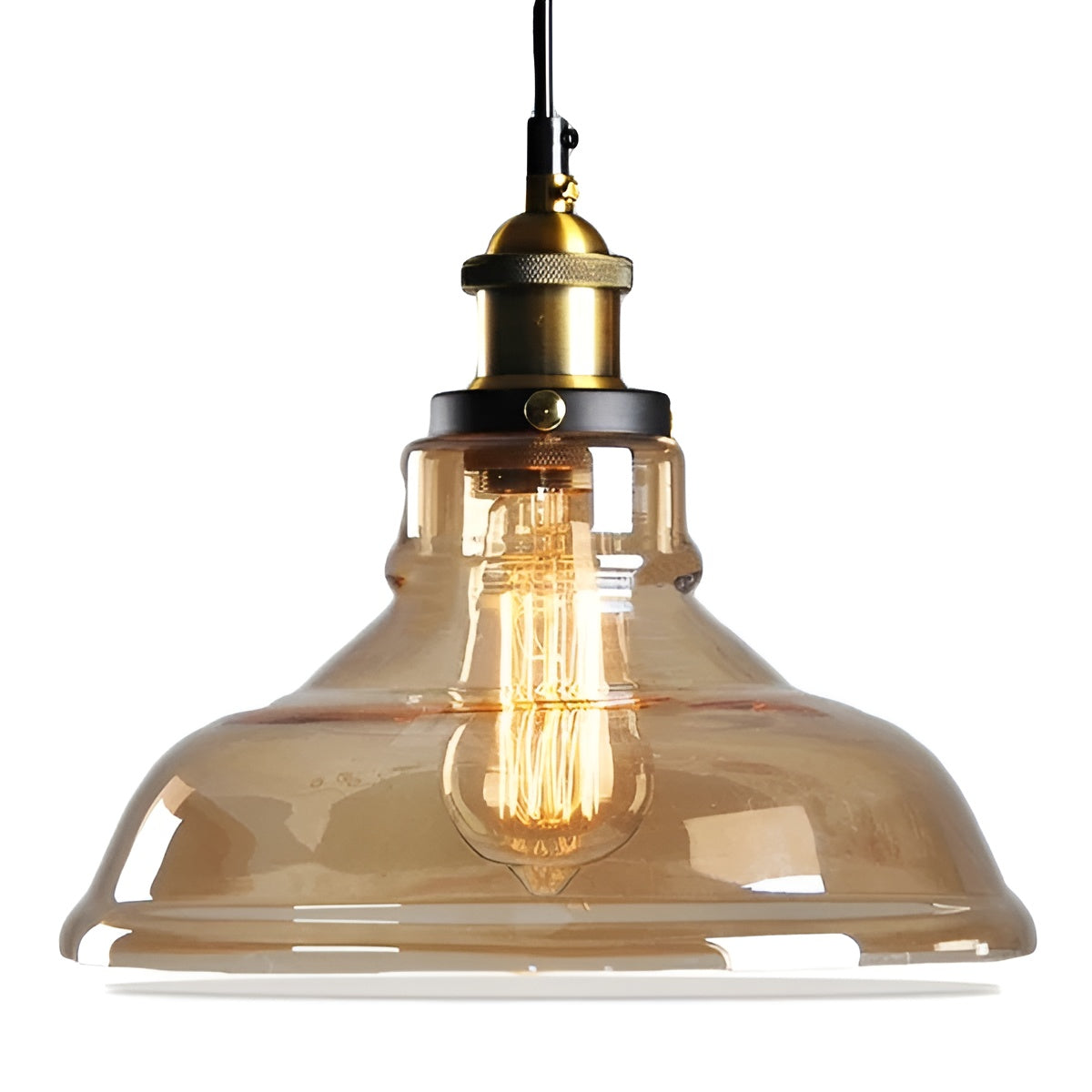 Lampada a sospensione in vetro antico – Stile vintage per un'illuminazione elegante