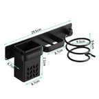 Porta Asciugacapelli Organizer Rack per Bagno Supporto per Asciugacapelli e Piastra